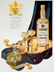 Anuncio de ginebra Booths, 1935