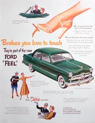 Anuncio de coches Ford, 1949