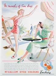 Anuncio de colores teñidos McCallum, 1937