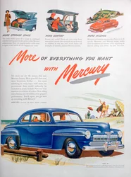 Anuncio de coches Mercury, 1946