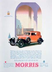 Anuncio de coches Morris, 1932