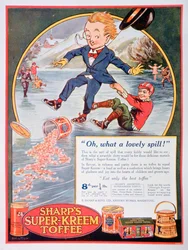 Anuncio de Toffee Super-Kreem de Sharps, 1923