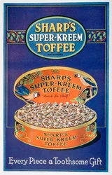 Anuncio de Sharps Super-Kreem Toffee, 1928