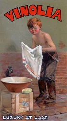 Anuncio de jabón Vinolia, c1900s