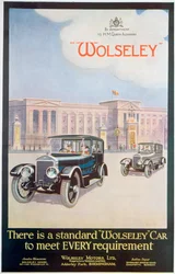 Anuncio de coches Wolseley, 1922