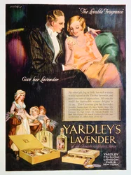 Anuncio de perfume de lavanda de Yardley