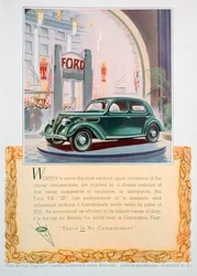 Anuncio del automóvil Ford V8 22, 1937