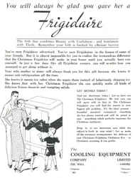 Anuncio de refrigeradores Frigidaire, 1936