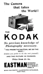 Anuncio de cámaras Kodak, 1893