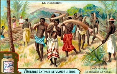 Anuncio de extracto de carne Liebig, francés, c 1900
