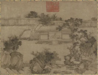 Después de la cabaña de paja de Lu Hong, dinastías Ming y Qing, siglo XVII
