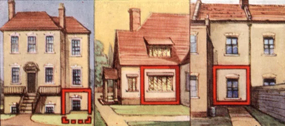 Precauciones contra ataques aéreos, tarjeta de cigarrillos, británica, 1938