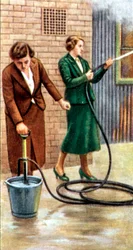 Precauciones contra Ataques Aéreos, tarjeta de cigarrillos, británica, 1938