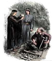 ¡Ay, pobre Yorick! Lo conocí, Horatio, c. 1850