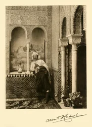 Albert Frederick Calvert en la Alhambra, Granada, España, 1907