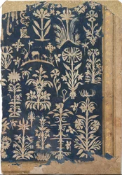 Página de álbum con decoración de papel recortado, ca. 1625-50