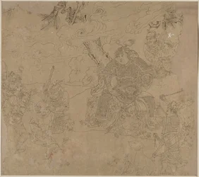 Álbum de temas taoístas y budistas: Buscar la montaña: Hoja 41, 1200s