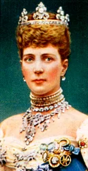 Alexandra de Dinamarca, finales del siglo XIX