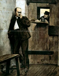 Alfred Dreyfus en prisión, 1895