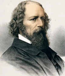 Alfred Tennyson, 1er Barón Tennyson, poeta inglés, c. 1880