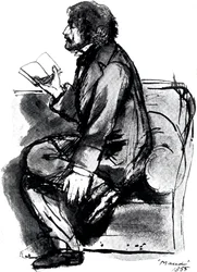 Alfred Tennyson, primer Barón Tennyson 1809-1892, poeta inglés, 1855