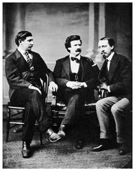 Alfred Townsend, Mark Twain y David Gray, 1871 1955