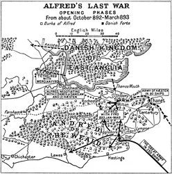 La última guerra de Alfredo - Fases iniciales. Desde octubre de 892 hasta marzo de 893