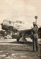 Todo listo para el inicio en el aeropuerto de Tempelhof, Berlín, c1936 c1937