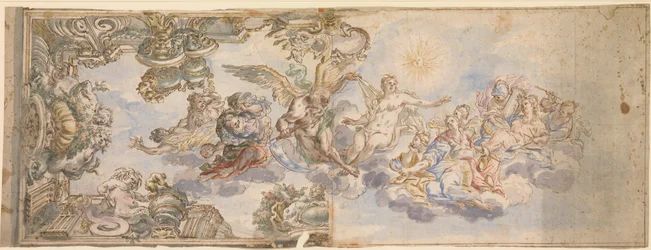 Diseño alegórico para un fresco de techo