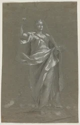 Figura alegórica recto y verso, 1800s