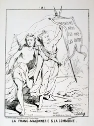 Alegoría de la francmasonería y la Comuna, Comuna de París, 1871