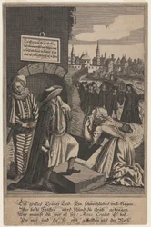 Alegoría sobre la muerte del crédito, principios del siglo XVIII