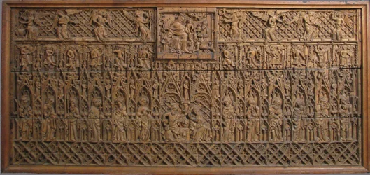 Frontal de altar, británico, finales del siglo XIV