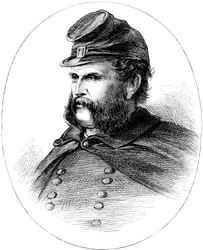 Ambrose Burnside, general de la Unión en la Guerra Civil Americana, c. 1880