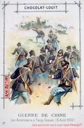 Ejército americano en Yang-Tsoum, China, Rebelión de los Bóxers, 6 de agosto de 1900
