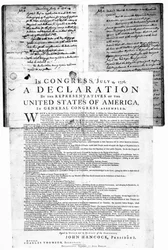 Declaración de Independencia de los Estados Unidos, 4 de julio de 1776