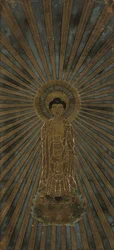 Amida Manifestándose en el Cuerpo del Dharma de Medios Expedientes, siglo XVIII