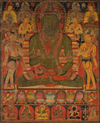 Amoghasiddhi, el Buda de la Tierra Pura del Norte, ca. 1200-50