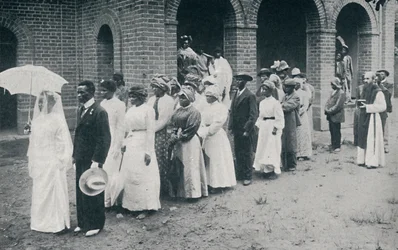 Procesión de boda cristiana africana, 1912