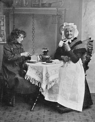 Escena de una cabaña inglesa, 1912