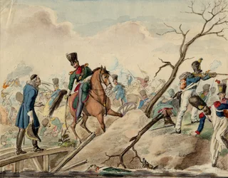 Un episodio de la Batalla de Leipzig