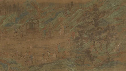 Una caza imperial, finales de la dinastía Ming, siglos XVI-XVII