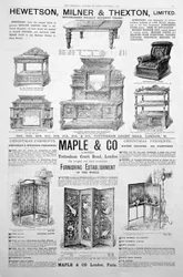 Una página publicitaria en la revista Ladys Pictorial de Navidad de 1891