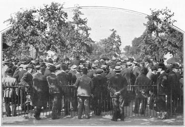 Una conferencia al aire libre, Hyde Park, Londres