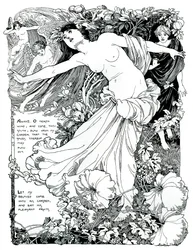 Una ilustración para El Cantar de los Cantares, 1899