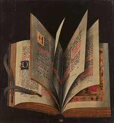 Un libro abierto, mediados del siglo XVI
