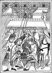Juego de ajedrez antiguo, siglo XIV, 1833