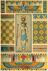 Decoración del antiguo Egipto, 1898