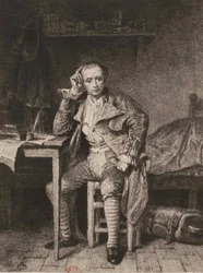 André Chénier en la prisión de Saint-Lazare