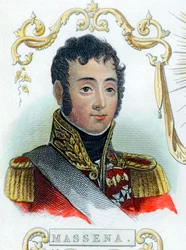 André Masséna, soldado francés, c1830